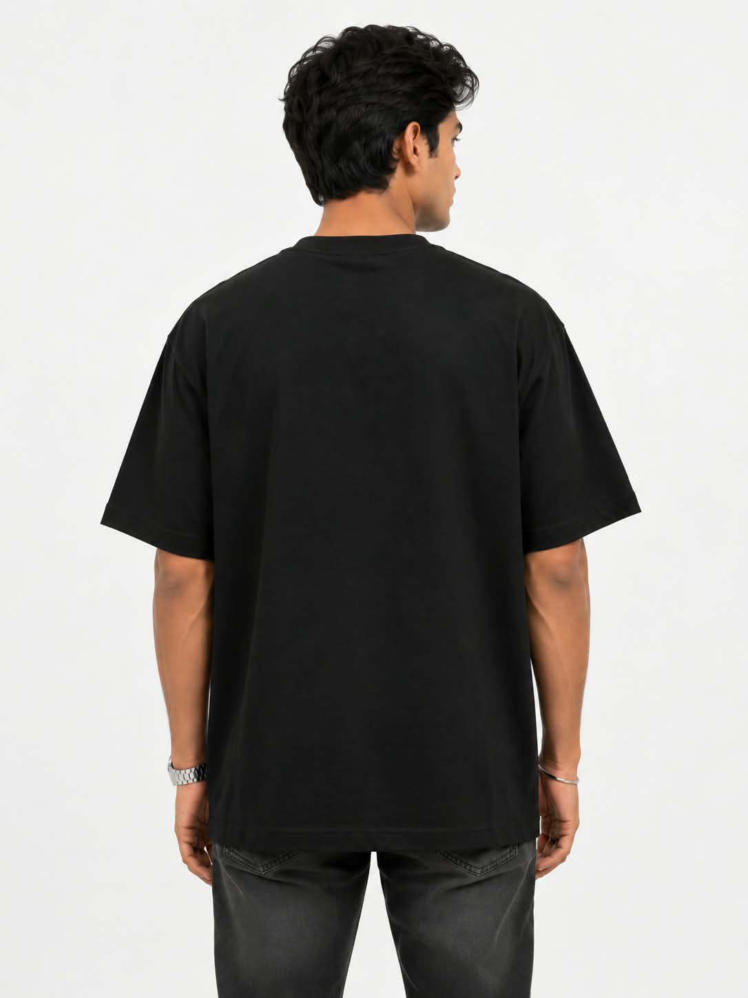 "CORE ESSENTIAL" Classic Plain Oversized T-Shirt – Minimalist Heavyweight Streetwear Tee