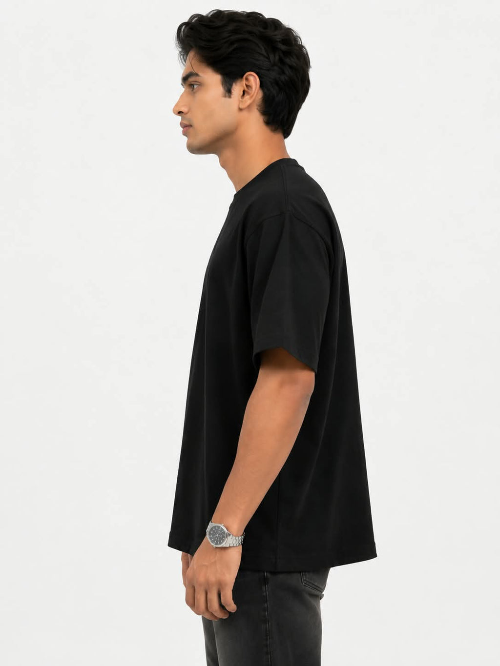 "CORE ESSENTIAL" Classic Plain Oversized T-Shirt – Minimalist Heavyweight Streetwear Tee
