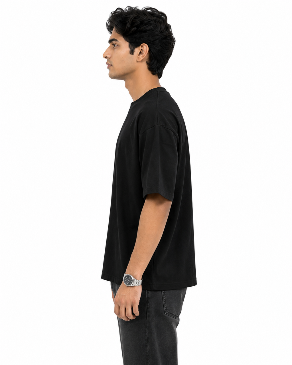 "CORE ESSENTIAL" Classic Plain Oversized T-Shirt – Minimalist Heavyweight Streetwear Tee