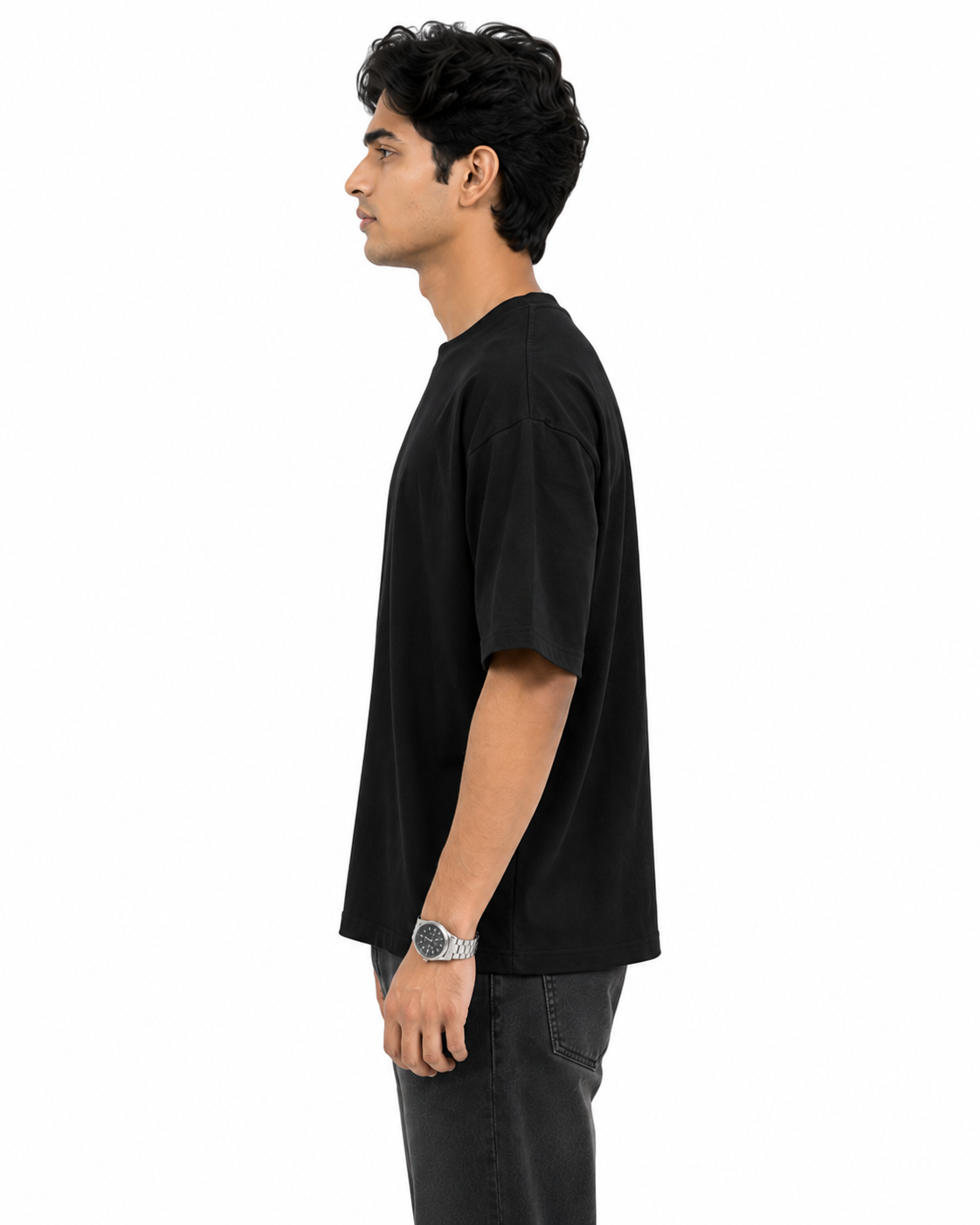 "CORE ESSENTIAL" Classic Plain Oversized T-Shirt – Minimalist Heavyweight Streetwear Tee