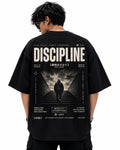 "DISCIPLINE OVER MOTIVATION" Japanese Kanji Oversized Graphic T-Shirt – Urban Techwear Street Tee